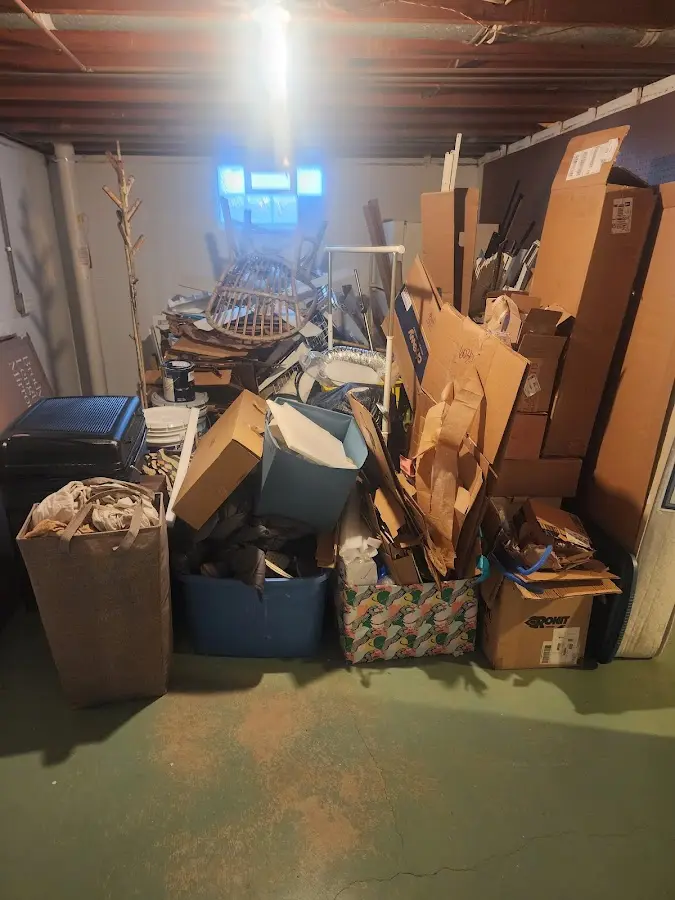 Roll-off dumpster container at job site for Construction Dumpster Rental in Rocky Hill